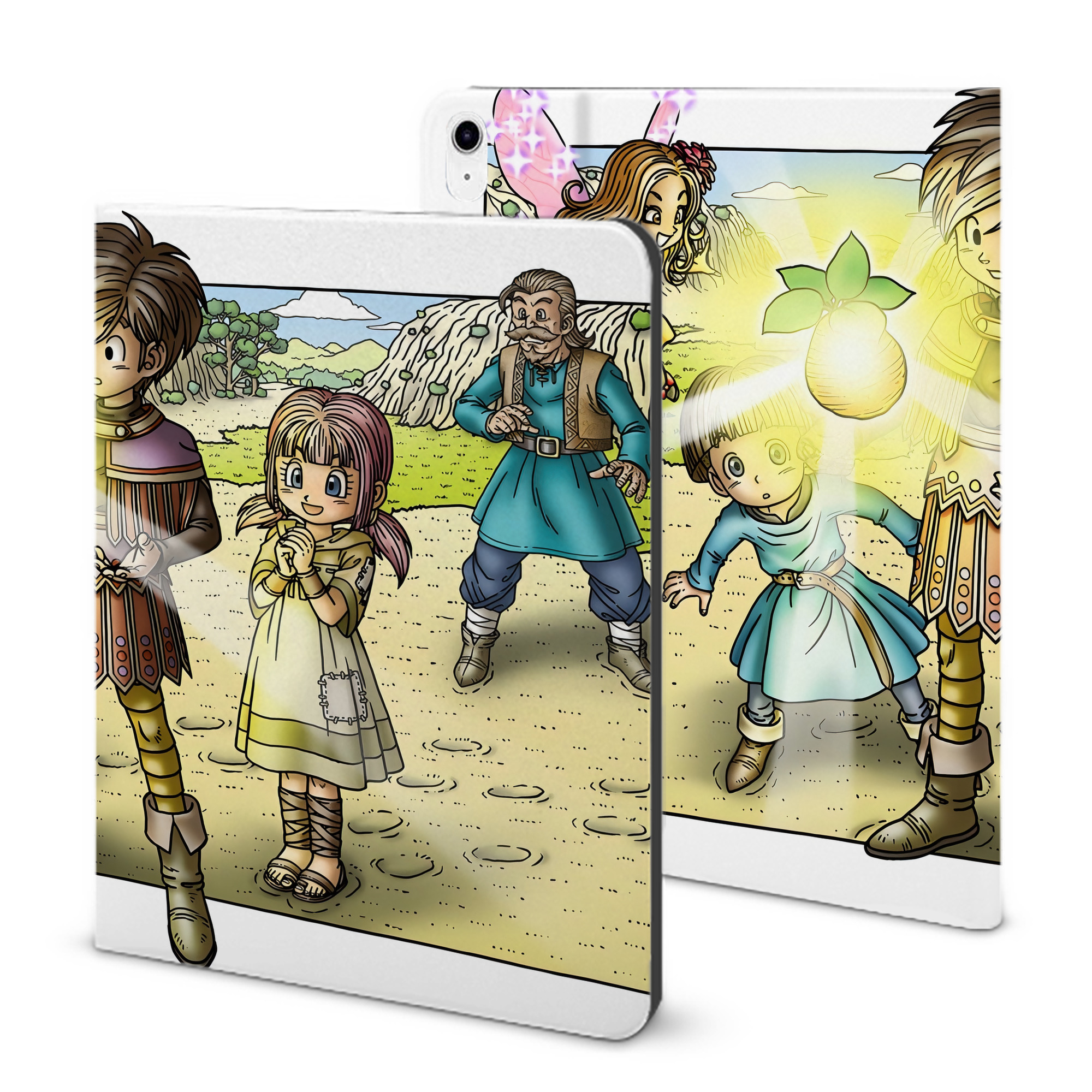 （画像用） ドラゴンクエスト Doragon Kuesuto Dragon Quest IPad ケース ブック型 PUレザー TPU 耐衝撃 軽量 薄型 ペン収納なし 全面保護 IPad 各モデル対応